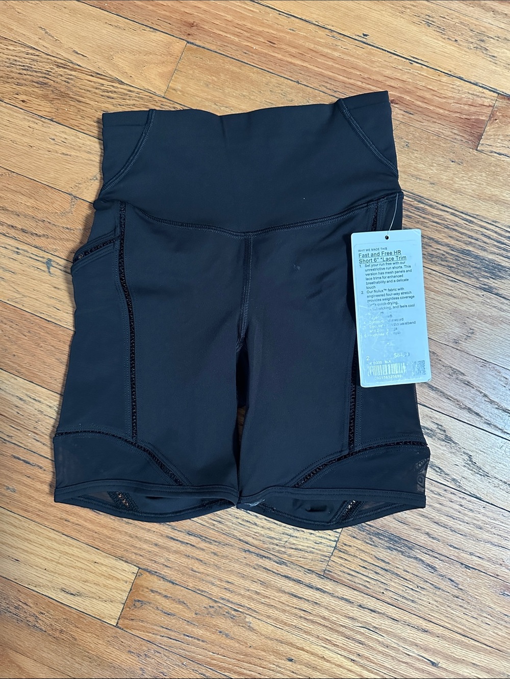lululemon athletica Black High-Rise Bike Shorts with Side Pockets